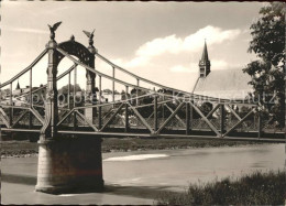 71604119 Laufen Salzach Uferpartie An Der Salzach Bruecke Kirche Laufen - Autres & Non Classés