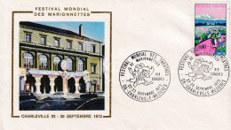 FDC FRANCIA   1972   CHARLEVILLE - Puppets