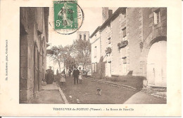 VENDEUVRE-DU-POITOU (86) La Route De Neuville En 1910 - Otros & Sin Clasificación