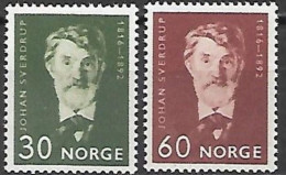 Noruega 1966  499/500 ** 6 CENTENARIO DEL NACIMIENTO DE JOHAN SVERDRUP - Ungebraucht