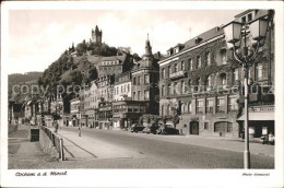 71603954 Cochem Mosel Strassenpartie Mit Blick Zur Burg Cochem - Cochem