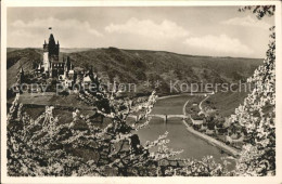 71603931 Cochem Mosel Panorama Mit Burg Baumbluete Cochem - Cochem