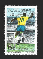 Football Brasil Bresil Pele Used Stamp Timbre Voetbal Htje - Altri & Non Classificati