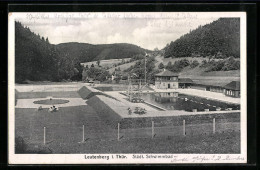 AK Leutenberg I. Thür., Partie Am Städt. Schwimmbad  - Leutenberg