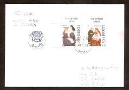 Estonia 1996●National Costumes●●Volkstrachten●Tallinn (day Of Issue)●Complet Set On R-Letter To Pärnu - Costumes