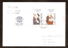 Estonia 1996●National Costumes●●Volkstrachten●Tallinn (day Of Issue)●Complet Set On R-Letter To Pärnu - Kostüme