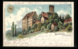 Sonnenschein-AK Frohburg-Gnandstein, Sicht Auf Burg Gnandstein  - Sonstige & Ohne Zuordnung
