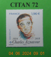 FRANCE 2024     CHARLES  AZNAVOUR  ( 1924 - 2018 )  NEUF - Unused Stamps