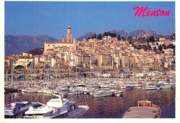 France Menton Vue De La Ville & Le Port - Menton