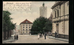 AK Pössneck, Partie Am Weissen Turm  - Poessneck