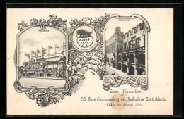 AK Köln, Andenken An Die 50. Generalversammlung Der Katholiken Deutschlands, 1903, Festhalle Und Gürzenich  - Koeln