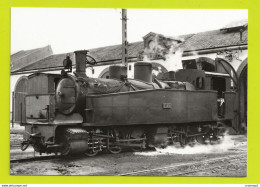 CPM VOIR DOS 29 Trains Locomotive à Vapeur Piguet 030 + 030 T N°44 à Carhaix Le 19 Juin 1963 - Carhaix-Plouguer