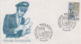 Enveloppe   FRANCE    LES   POSTIERS   PHILATELISTES    Exposition  D' Automne   PARIS   1978 - Commemorative Postmarks