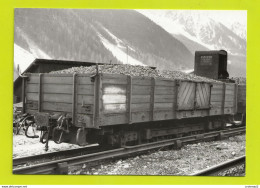 CPM VOIR DOS Train 74 Chamonix MC Wagon Tombereau Automoteur ZS 10428 Le 25 Mars 1960 - Chamonix-Mont-Blanc