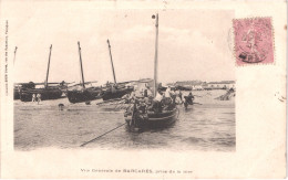 FR66 LE BARCARES - Brun - Vue Générale Rise De La Mer - Pêcheurs Barques Retour De Pêche - Animée - Belle - Port Barcares