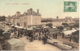 PACY-SUR-EURE (27) Le Marché En 1908 (Superbe Animation) - Pacy-sur-Eure