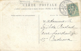 CACHET FACTEUR BOITIER - CAMARSAC (GIRONDE) - INDICE 6 - Manual Postmarks