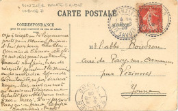 CACHET FACTEUR BOITIER - VINZIER (HAUTE-SAVOIE) - INDICE 7 - Handstempel