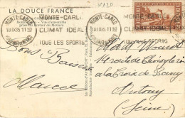 MONACO - TIMBRE N°120 SUR CARTE - Andere & Zonder Classificatie