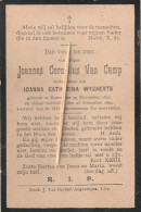 Ranst, 1899, Joannes Van Camp, Wygaerts - Images Religieuses