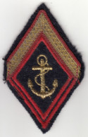 Insigne Losange De Bras Des Troupes De Marine - Avec Galon - Stoffabzeichen