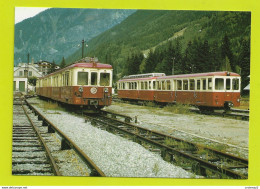 CP Moderne 74 Chamonix TRAIN MC N°68 Et SNCF Le 30 Septembre 1973 Ligne Martigny Châtelard Voir DOS - Chamonix-Mont-Blanc