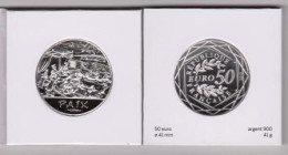 Valeurs De La République 2015 - 50 Euros Argent " PAIX ASTERIX " 1ère Série Banquet (scann Avers Et Revers)_numi43 - France