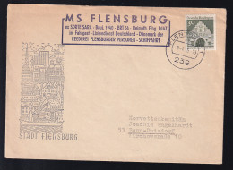 OSt. Flensburg 5.4.65 + Cachet MS Flensburg Auf Brief - Other & Unclassified