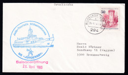 OSt. Wilhelmshaven 26.4.80 + Cachet MS Jürgensby Auf Brief - Other & Unclassified