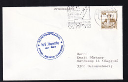 OSt. Flensburg 12.9.78 + Cachet MS Jürgensby Auf Brief - Other & Unclassified