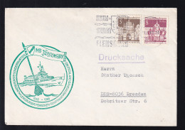 OSt. Flensburg 23.3.70 + Cachet MS Jürgensby Auf Brief - Other & Unclassified