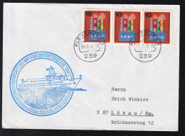 OSt. Flensburg 26.1.72 + Cachet MS Ostsee Auf Brief - Other & Unclassified