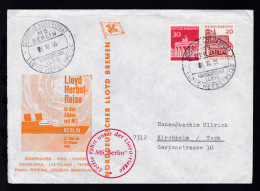 DEUTSCHE SCHIFFSPOST MS BERLIN NORDDEUTSCHER LLOYD LLOYD-HERBSTREISE 1.10.66  + - Autres & Non Classés