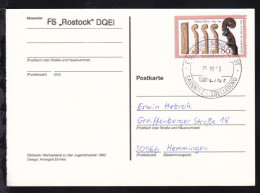 DEUTSCHE SCHIFFSPOST FS ROSTOCK TS-LINE SASSNITZ-TRELLEBORG 25.10.93 + L1  - Altri & Non Classificati