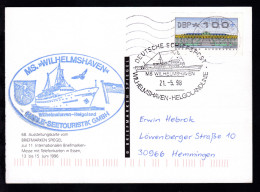 DEUTSCHE SCHIFFSPOST MS WILHELMSHAVEN WILHELMSHAVEN-HELGOLANDLINIE 21.5.98 +  - Autres & Non Classés