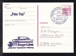 DEUTSCHE SCHIFFSPOST MS PETER PAN TT-SAGA-LINE 18.09.84 + Cachet Auf Ganzsache - Sonstige & Ohne Zuordnung