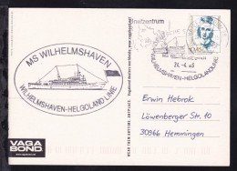 DEUTSCHE SCHIFFSPOST MS WILHELMSHAVEN WILHELMSHAVEN-HELGOLANDLINIE 24.4.03 +  - Autres & Non Classés