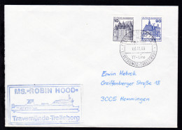 DEUTSCHE SCHIFFSPOST MS Robin Hood TT-Line TRAVEMÜNDE-TRELLEBORG 03.11.89 +  - Other & Unclassified
