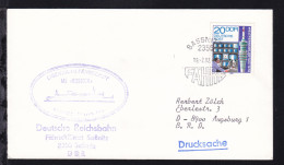 SASSNITZ 2355 FÄHRE 19.2.82 + Cachet MS Rostock Auf Brief Mit Absenderstempel  - Autres & Non Classés