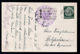 Ost- Bremerhaven 23.9.35 + Bordstempel D. COLUMBUS Auf AK (Balestrand) - Sonstige & Ohne Zuordnung