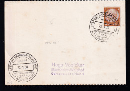 SEEPOST HAMBURG-HELGOLAND HAPAG SEEBÄDERDIENST G.M.B.H. MS KÖNIGIN LUISE 22.1.38  - Andere & Zonder Classificatie