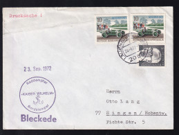 OSt. Lauenburg (Elbe) 24.9.72 + Cachet Raddampfer Kaiser Wilhelm Auf Brief - Altri & Non Classificati