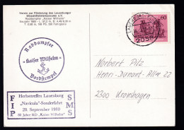 OSt. Lauenburg (Elbe) 28.9.80 + Cachets Raddampfer Kaiser Wilhelm Auf AK - Other & Unclassified