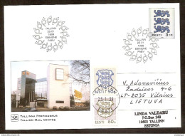 Estonia 1999● Tallinn Post Offfice●Heraldic Lions On Stamps●FDC● Stationery Postcard - Roofkatten