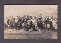 Carte Photo Leveque  Ault Onival Somme Concours De Chateaux Ou Construction De Sable Bateau Surcouf ( 51966) - Autres & Non Classés