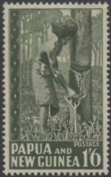 Papua New Guinea 1952 SG11 1/6d Rubber Tapping MLH - Papouasie-Nouvelle-Guinée
