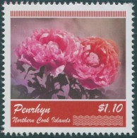 Cook Islands Penrhyn 2011 SG588X $1.10 Peony Flowers MNH - Penrhyn
