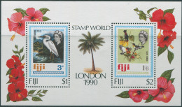 Fiji 1990 SG810 Stampworld Birds MS MNH - Fiji (1970-...)