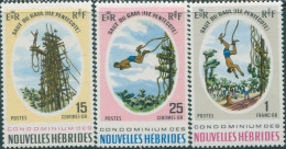 New Hebrides French 1969 SGF153-F155 Land Divers Set MNH - Autres & Non Classés