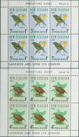 New Zealand 1966 SG841 Health Bell Bird And Rail Set Of 2 MS MNH - Other & Unclassified